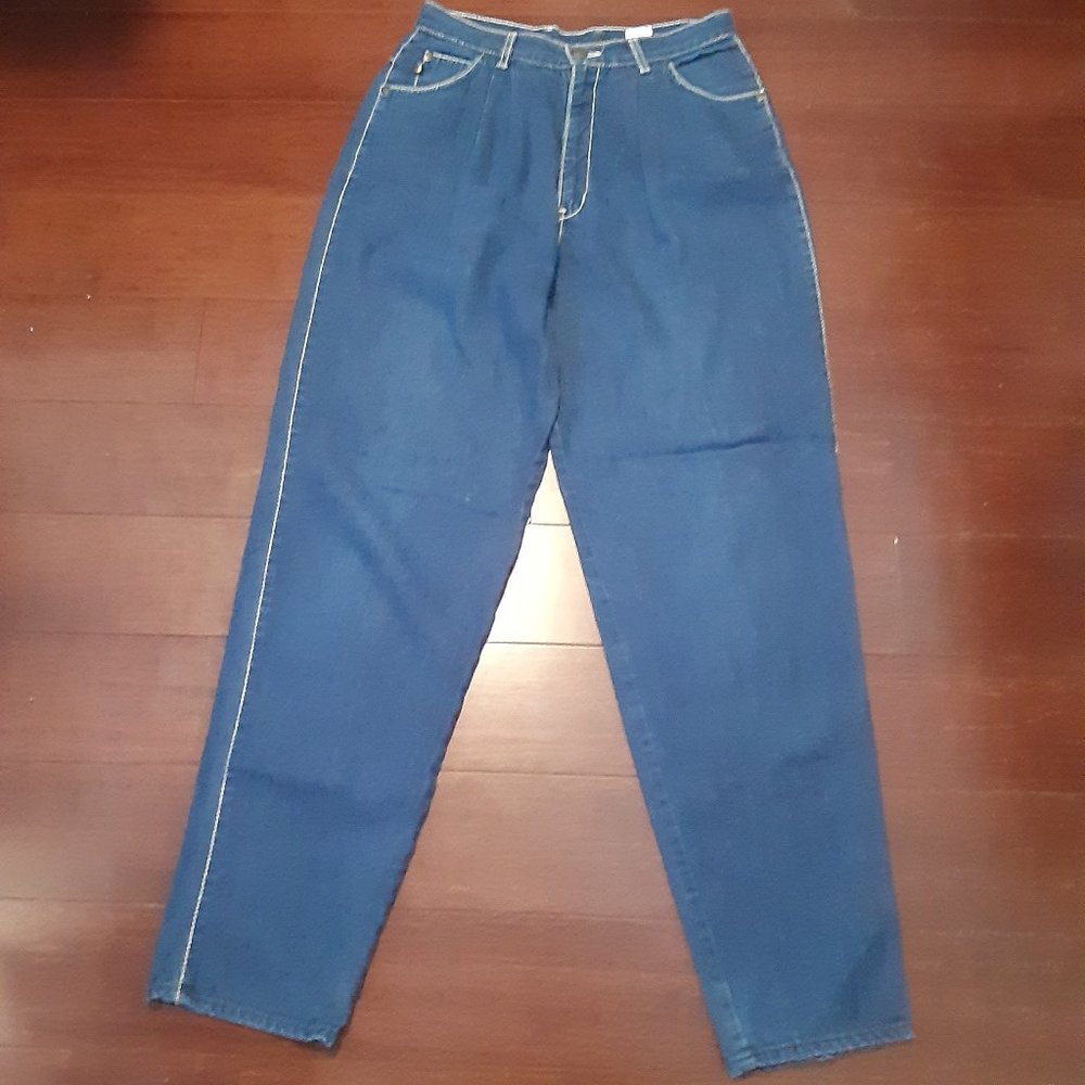 1980's Vintage BonJour Pleated Taper Leg High Rise Mom Jeans